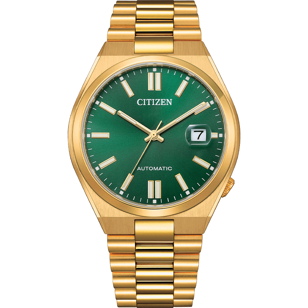 Citizen Tsuyosa NJ0152-51X Automatic Watch – Green Dial, Gold