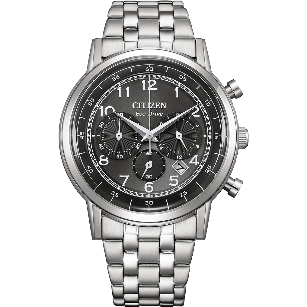Citizen CA4630-53E Chronograph | Eco-Drive, Black Dial, Stainless