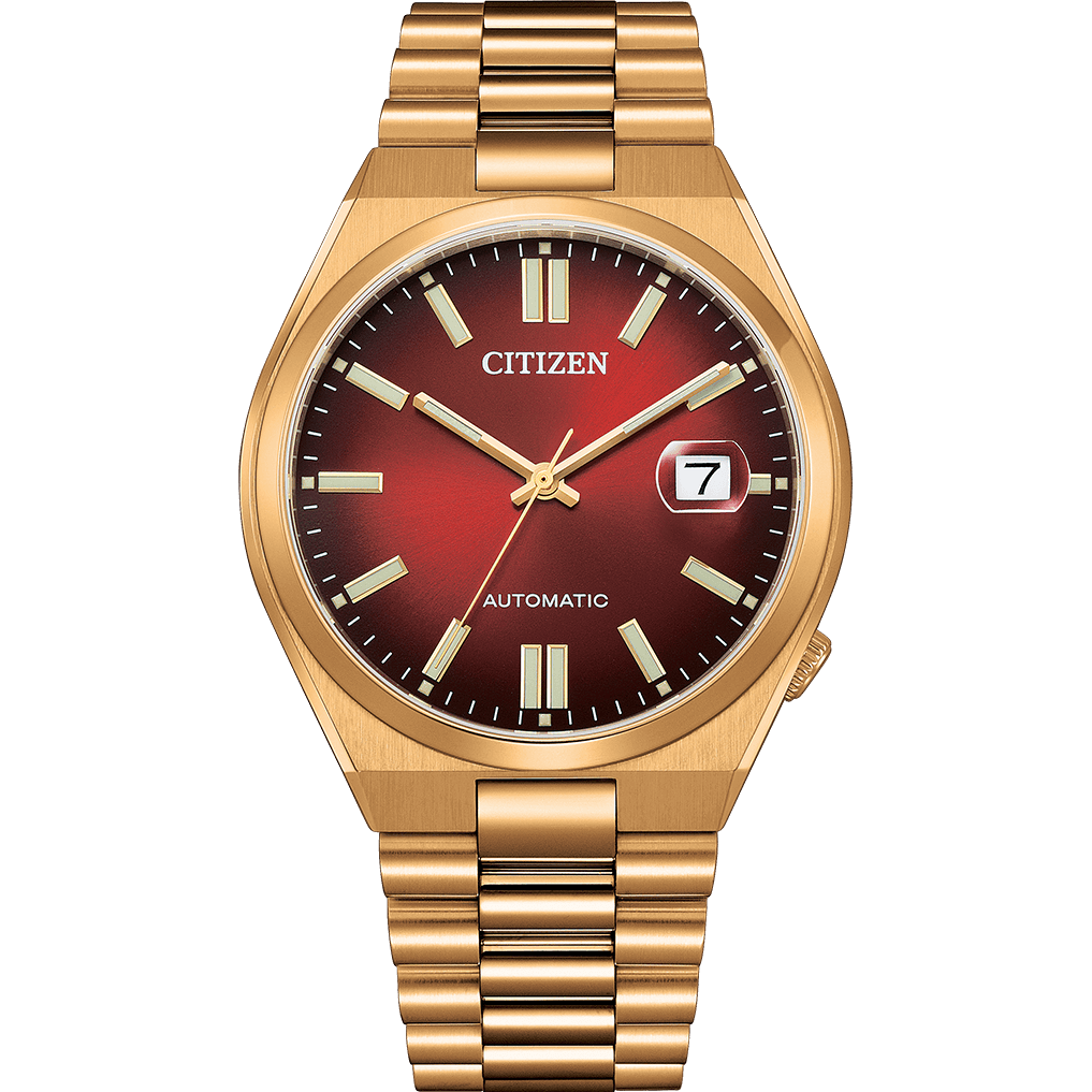 CITIZEN シチズン NJ0153-82x Citizen NJ0153-82X Automatic Watch – Scarlet Red Dial, Rose Gold